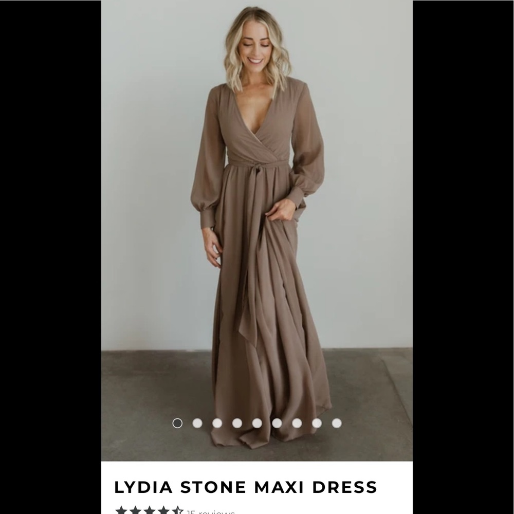 Baltic Born—Long Sleeve Lydia Stone Maxi Dress